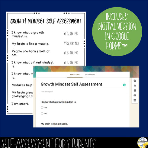 Growth Mindset Self-Assessment Progress Monitoring and Data Collection Tool